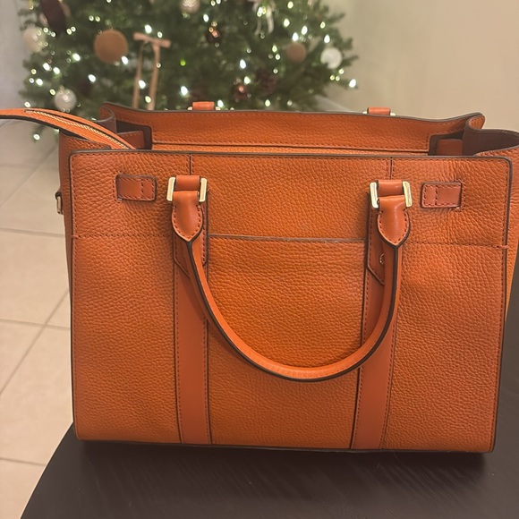 Michael Kors Nouveau Hamilton Large Burnt Orange Handbag NWT includes dust bag - Picture 3 of 5